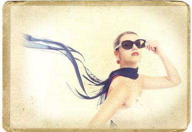 Retro kartı genç model