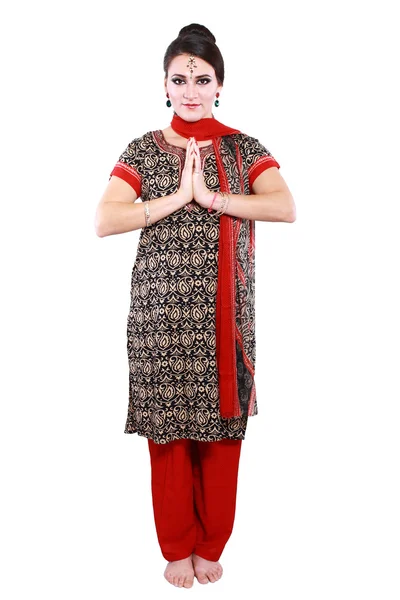 Mujer con ropa tradicional — Foto de Stock