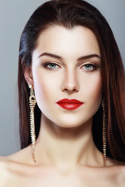 Woman face with perfect make up — Stock Photo, Image