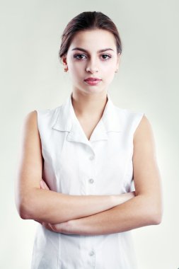 İspanyol kadın beyaz bluz