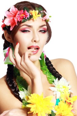 Hawaiian kız makyaj