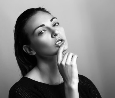 Güzel kadın model.