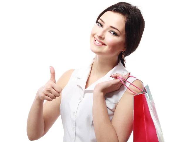 Girl going to shopping — Stock Photo, Image