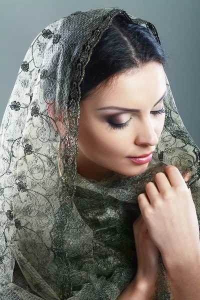 Indiano beleza rosto — Fotografia de Stock