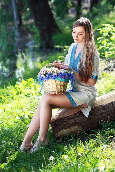 Romantic ukrainian woman — Stock Photo, Image
