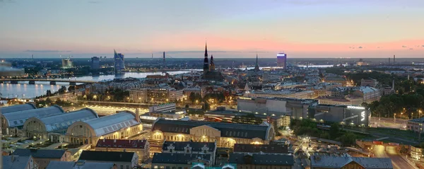 Panorama van het oude Riga. Letland — Stockfoto