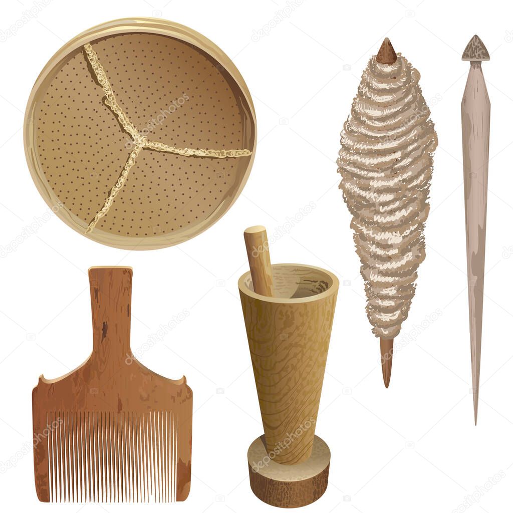 Household items of a rural person