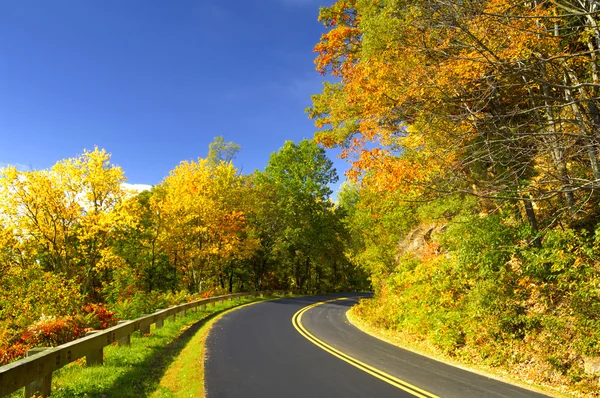 Parque Nacional Blue Ridge Parway Vista panorámica de otoño Imágenes De Stock Sin Royalties Gratis