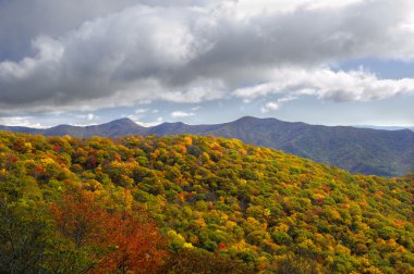 Lane Pinnacle üzerinde Blue Ridge Parkway, Kuzey Carolina, Amerika Birleşik Devletleri