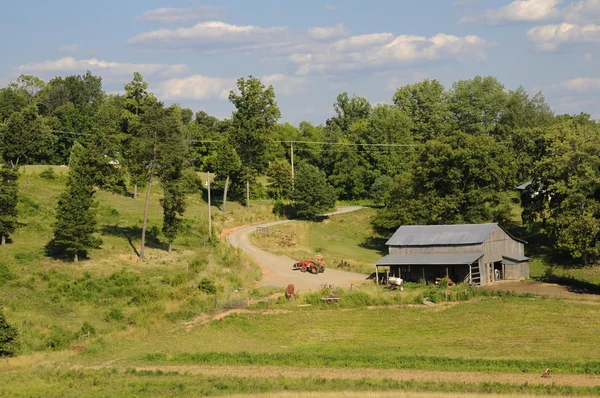 Une belle scène pastorale idyllique américaine de "down on the farm ." — Photo
