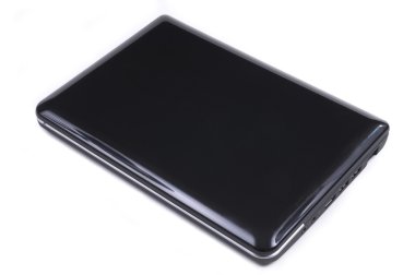 Modern küçük netbook bilgisayar beyaz izole