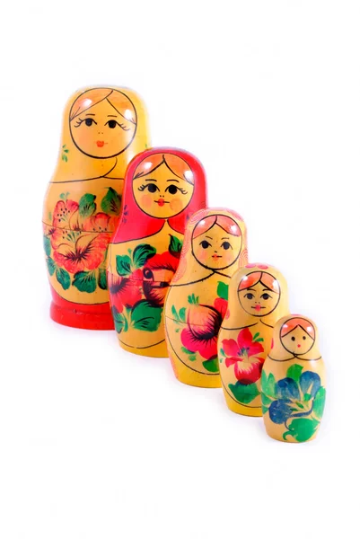 Matrioska russa aninhado bonecas Babushka Fotografias De Stock Royalty-Free