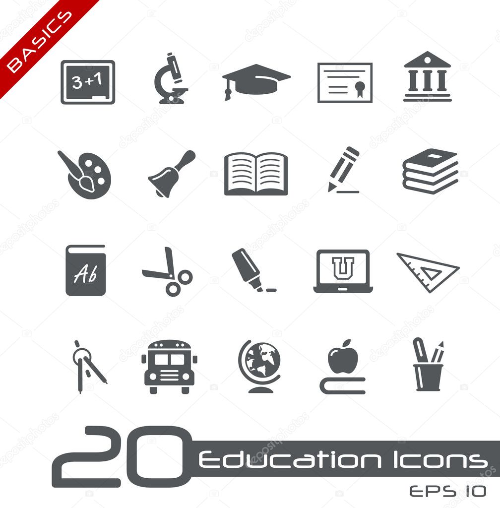 Education Icons // Basics