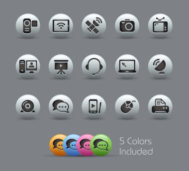 Communication Icons // Pearly Series clipart