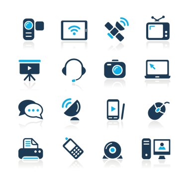 Communication Icons // Azure Series clipart
