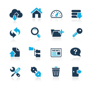 FTP & Hosting Icons // Azure Series clipart