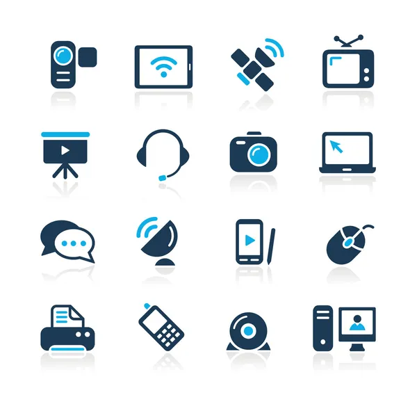 Iconos de comunicación / / Serie Azure — Vector de stock