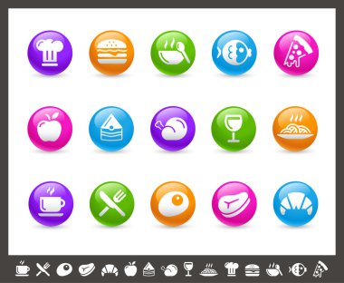 Gıda Icons - Set 1 / 2 / / Rainbow
