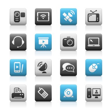 İletişim simgeleri / / mat serisi