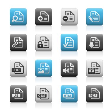 Documents Icons - 1 // Matte Series clipart