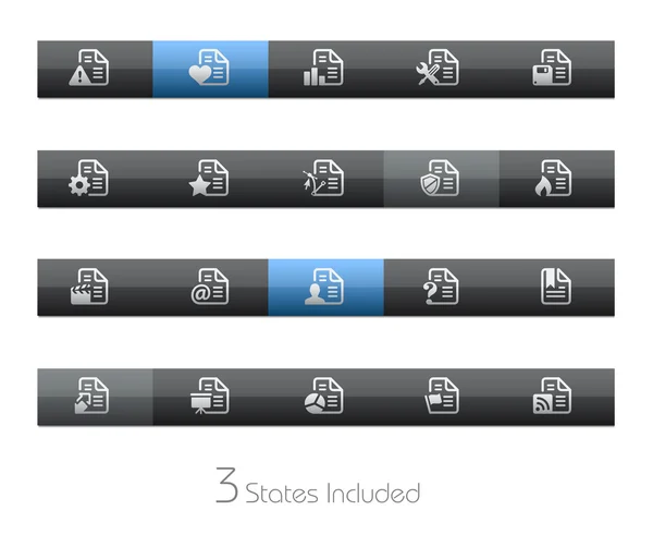 Documents - 2 of 2 - Blackbar Series — Stock Vector