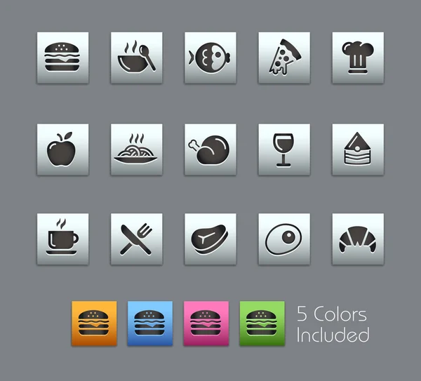 食物图标-设置 1 2 — — satinbox 系列 — 图库矢量图片