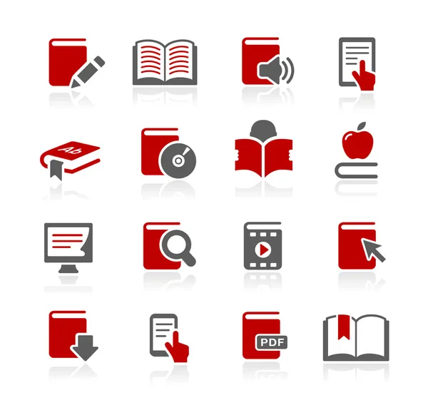 Book Icons - Redico Series — стоковый вектор