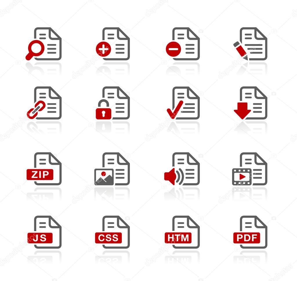 Documents Icons - 1 -- Redico Series