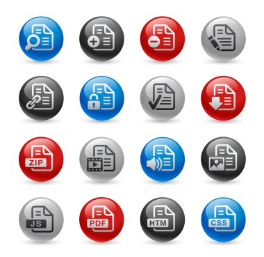 Documents Icons - Set 1 -- Gel Pro Series clipart