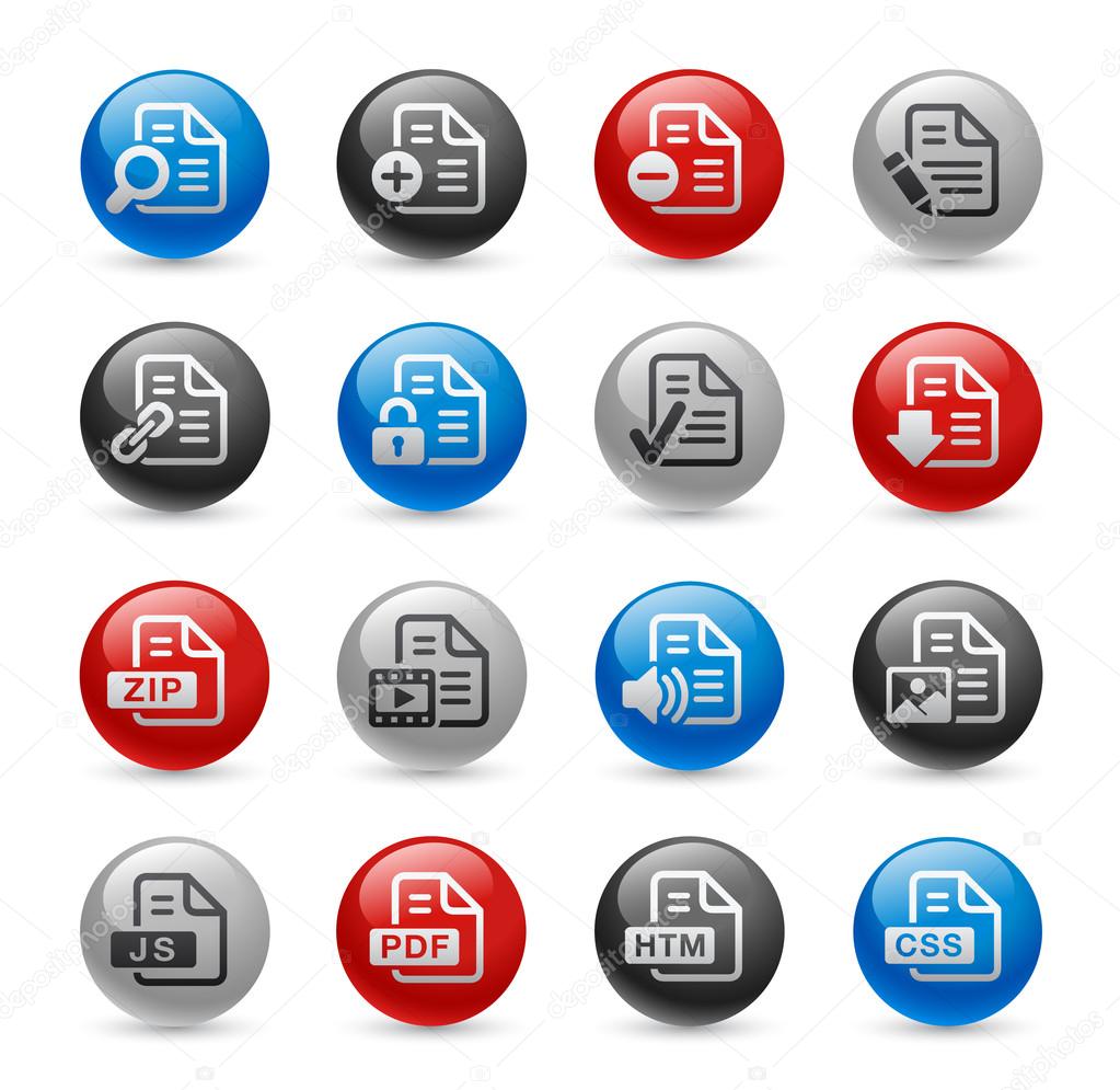 Documents Icons - Set 1 -- Gel Pro Series