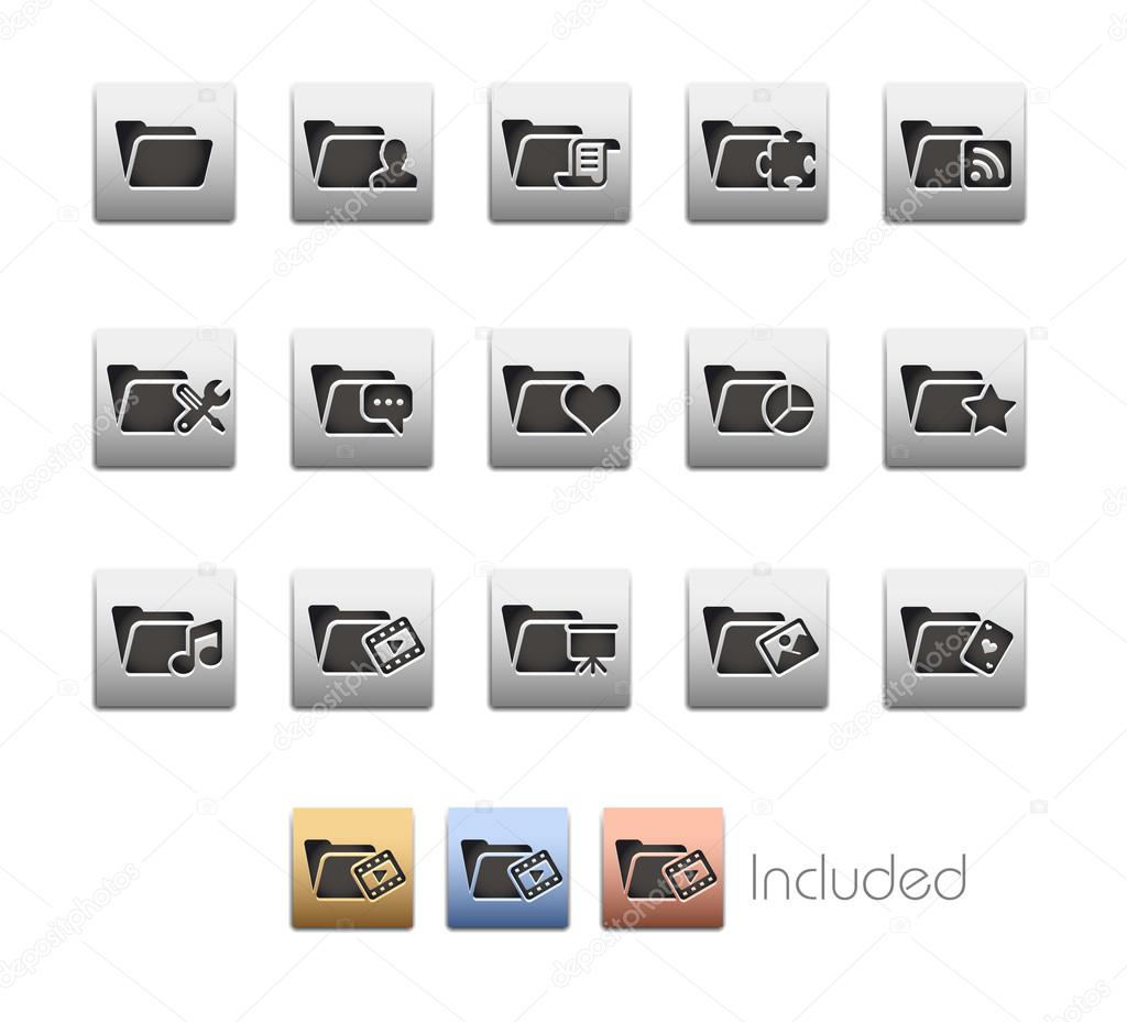 Folder Icons - 2 of 2 -- Metalbox Series