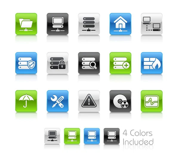 Network, Server and Hosting - Cleanl Series — стоковый вектор