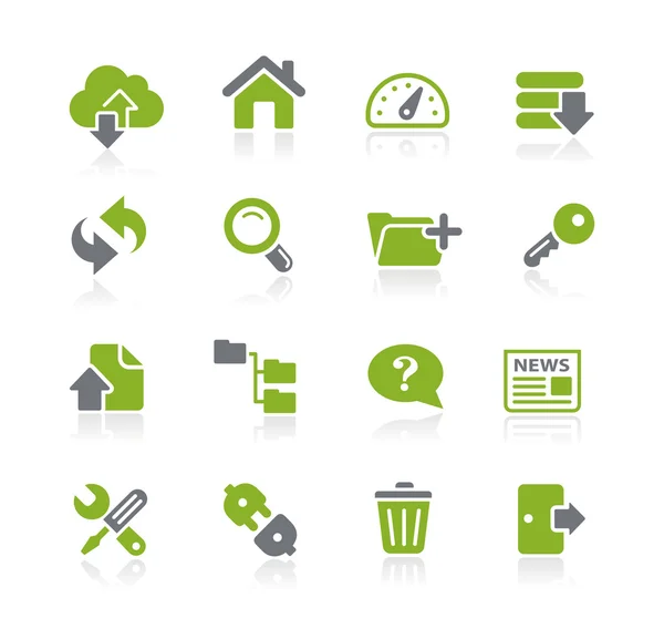 Hosting Icons -- natura Serie — Stockvektor