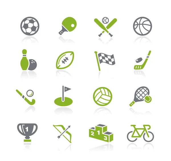 Iconos deportivos - - Serie Natura — Vector de stock