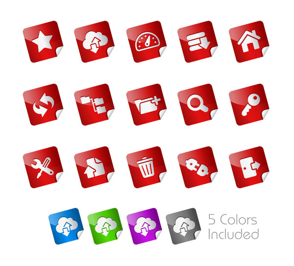 Hosting Icons - Stickers Series
