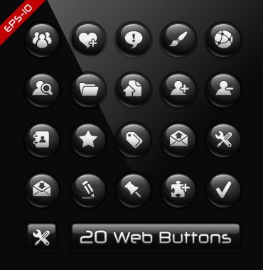 Icons for Web Developers -- Black Label Series clipart
