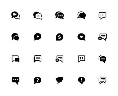 İletişim Baloncukları - 32px Katı