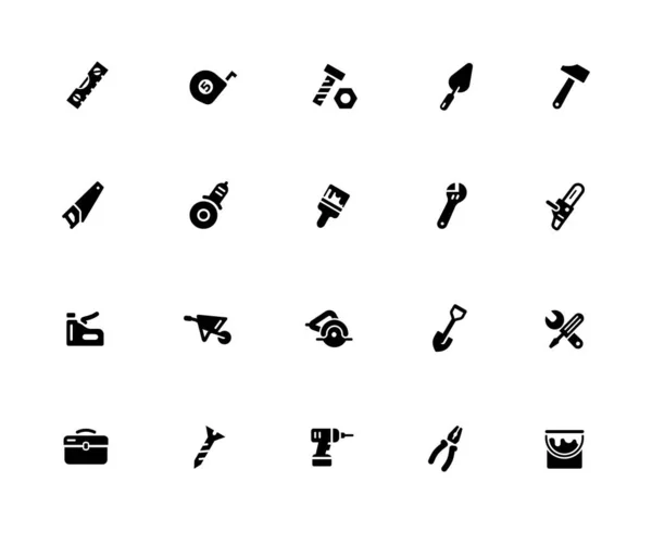 Werkzeuge Icon Set 32Px Solid — Stockvektor