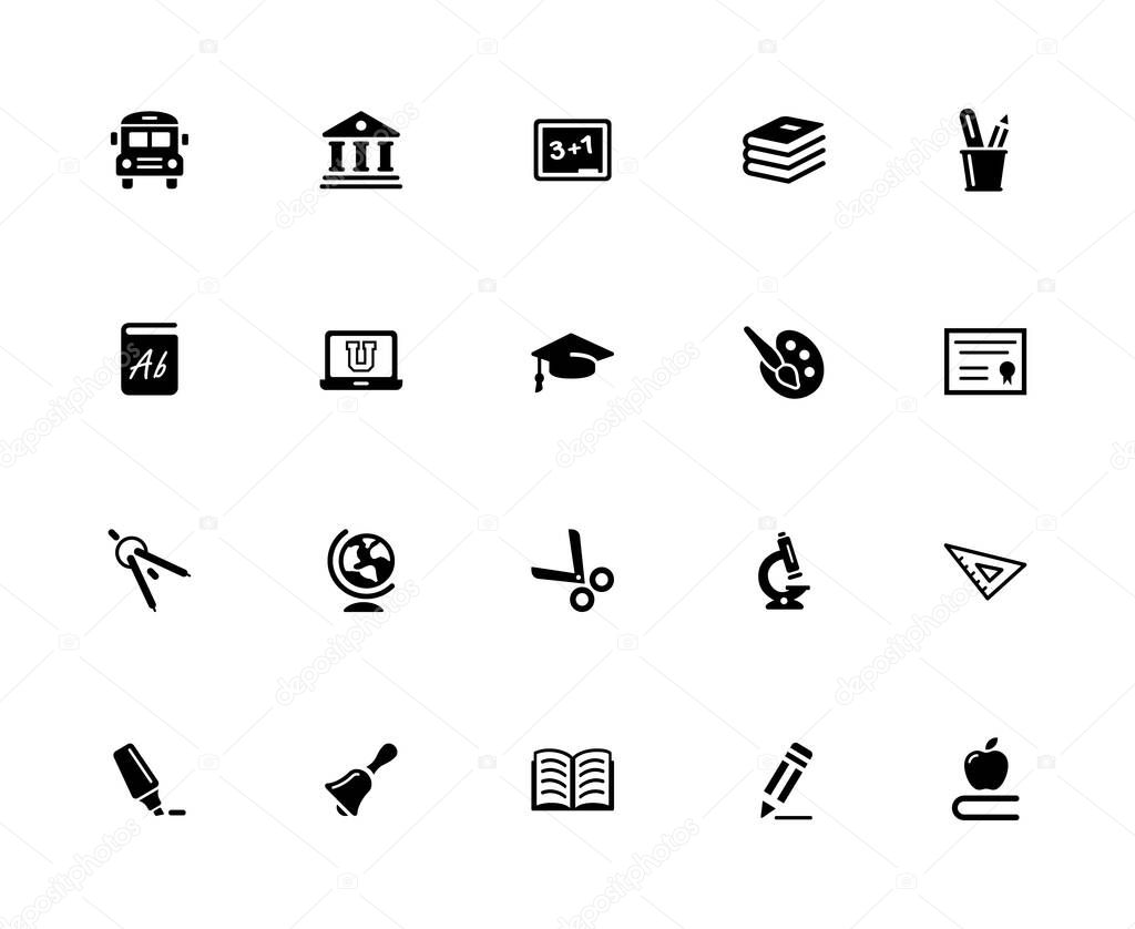 Education Icon Set - 32px Solid