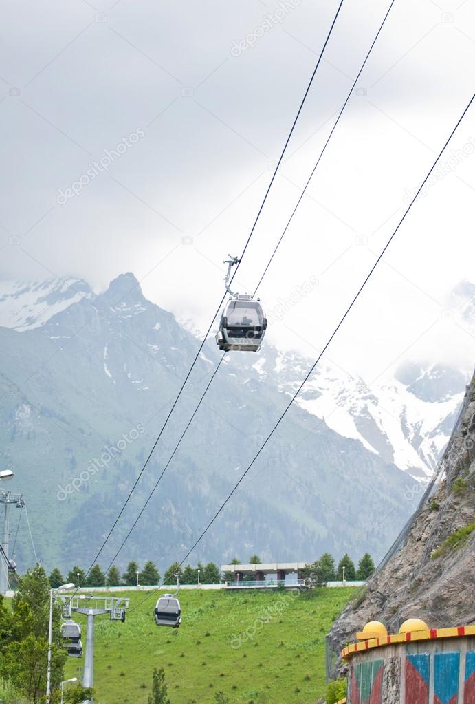 Gondola in the Rocky Mountains