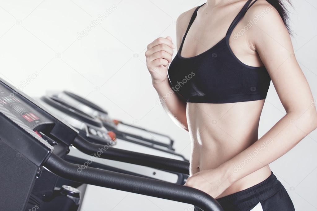 Girl in fitness club