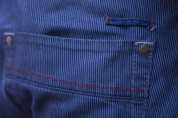 Modré džíny kapsa — Stock fotografie