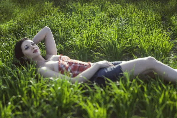 In einem Feld — Stockfoto