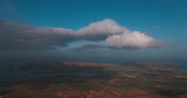 Vidéo Timelapse Spectaculaire Côte Ouest Atlantique Avec Nuages Ombres Mouvants — Video