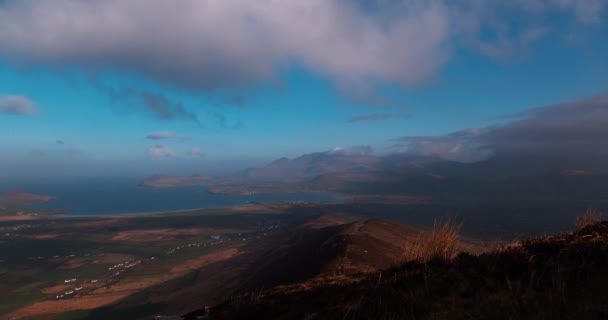 Vidéo Timelapse Spectaculaire Côte Ouest Atlantique Avec Nuages Ombres Mouvants — Video