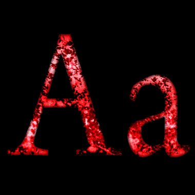 Grunge yazı mektup bir