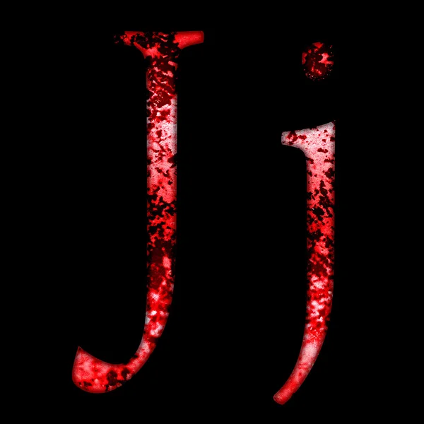 Grunge font letter j — Stock Photo, Image