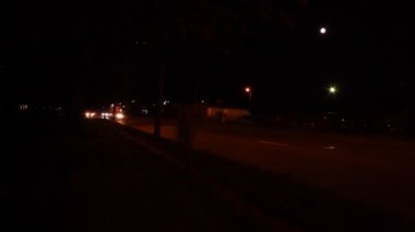 gece timelapse arabalar yolda
