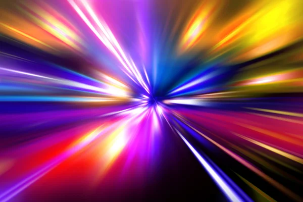 Gece yolunda hız hareketi