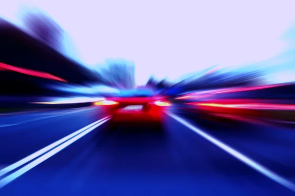Rychlost pohybu auto na ulici — Stock fotografie
